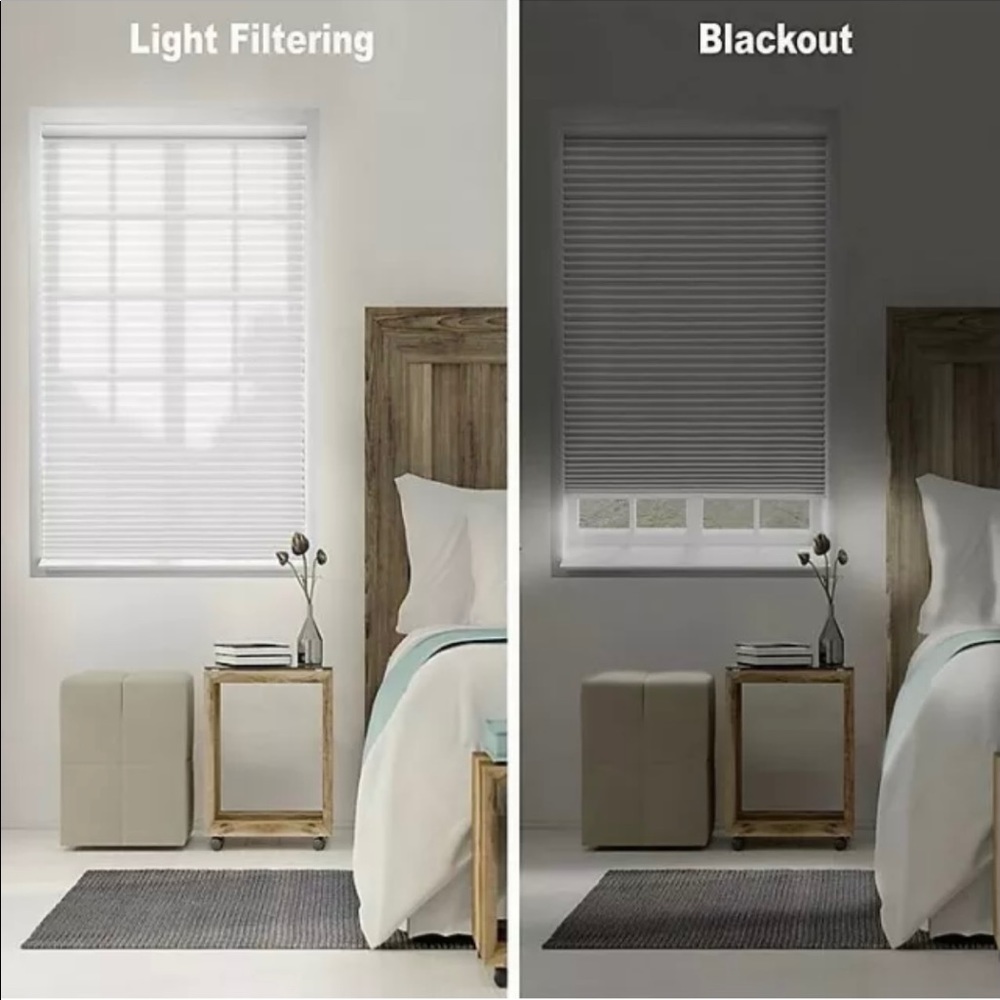 Cordless Blackout Cellular Shade In white